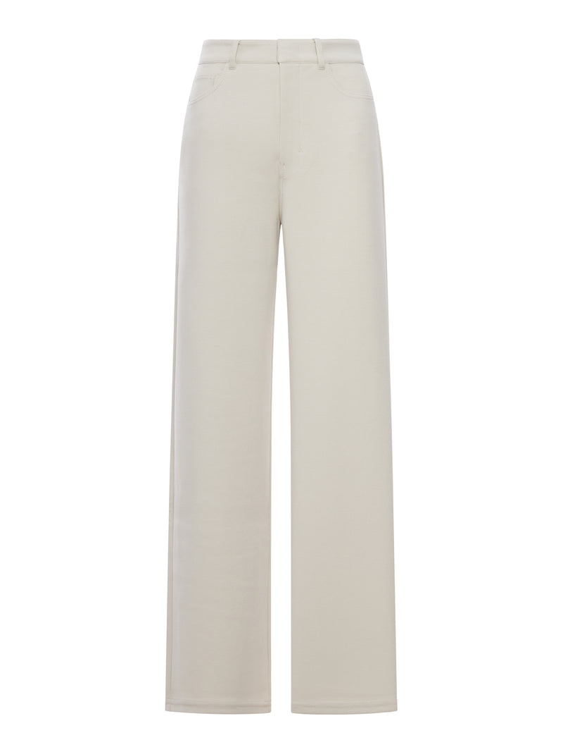 BRIOSO WIDE LEG COTTON TROUSERS