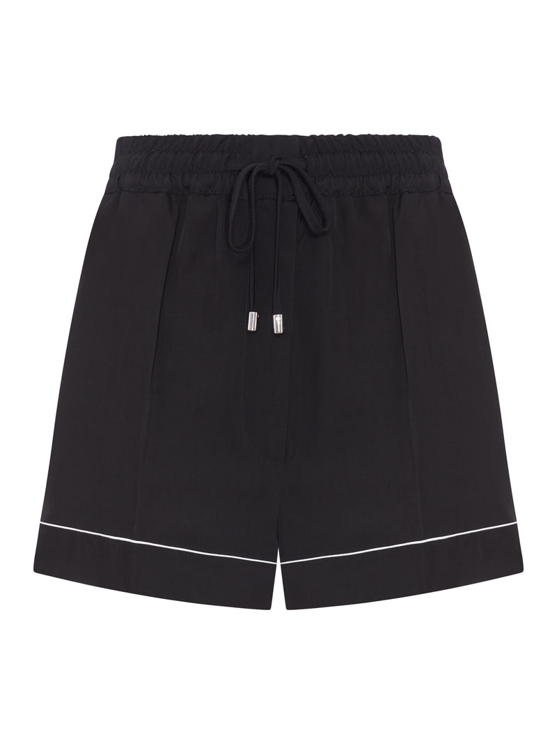 SATIN JOGGER SHORTS