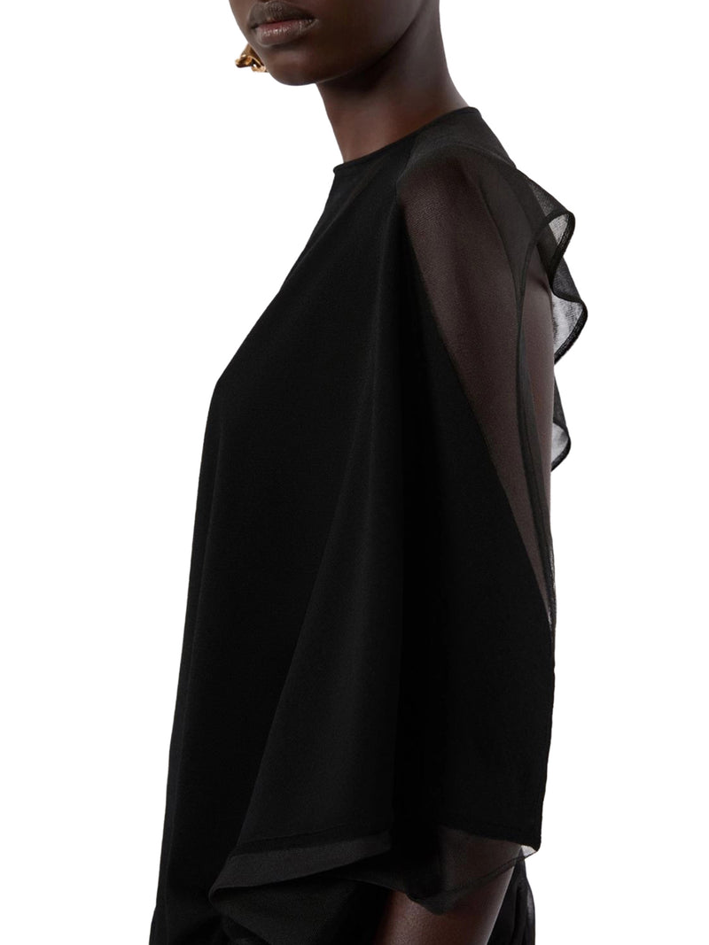 ASYMMETRIC TOP IN STRETCH FABRIC