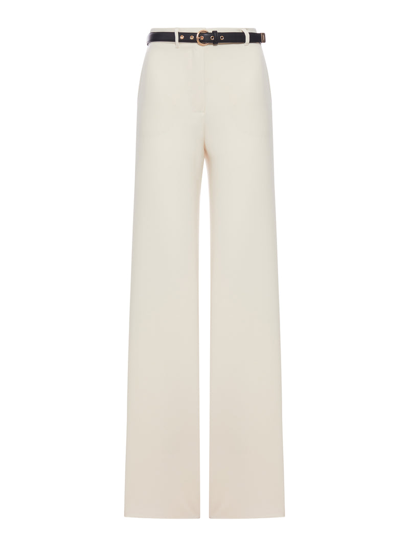 WIDE LEG CADY PANTS
