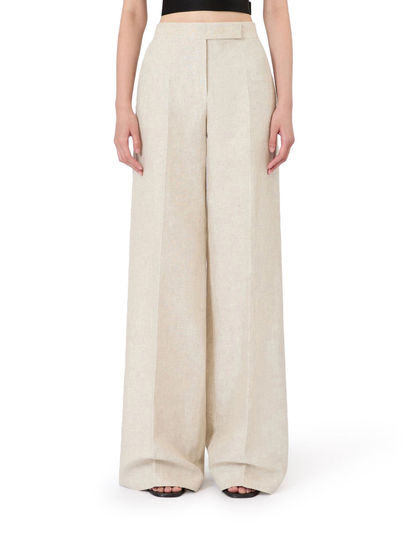 WIDE LINEN DRILL TROUSERS