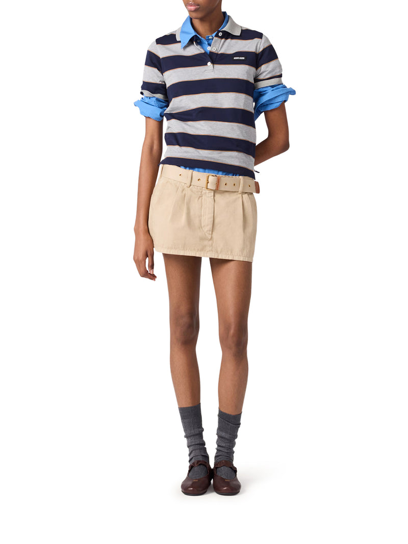 OLD GABARDINE MINISKIRT