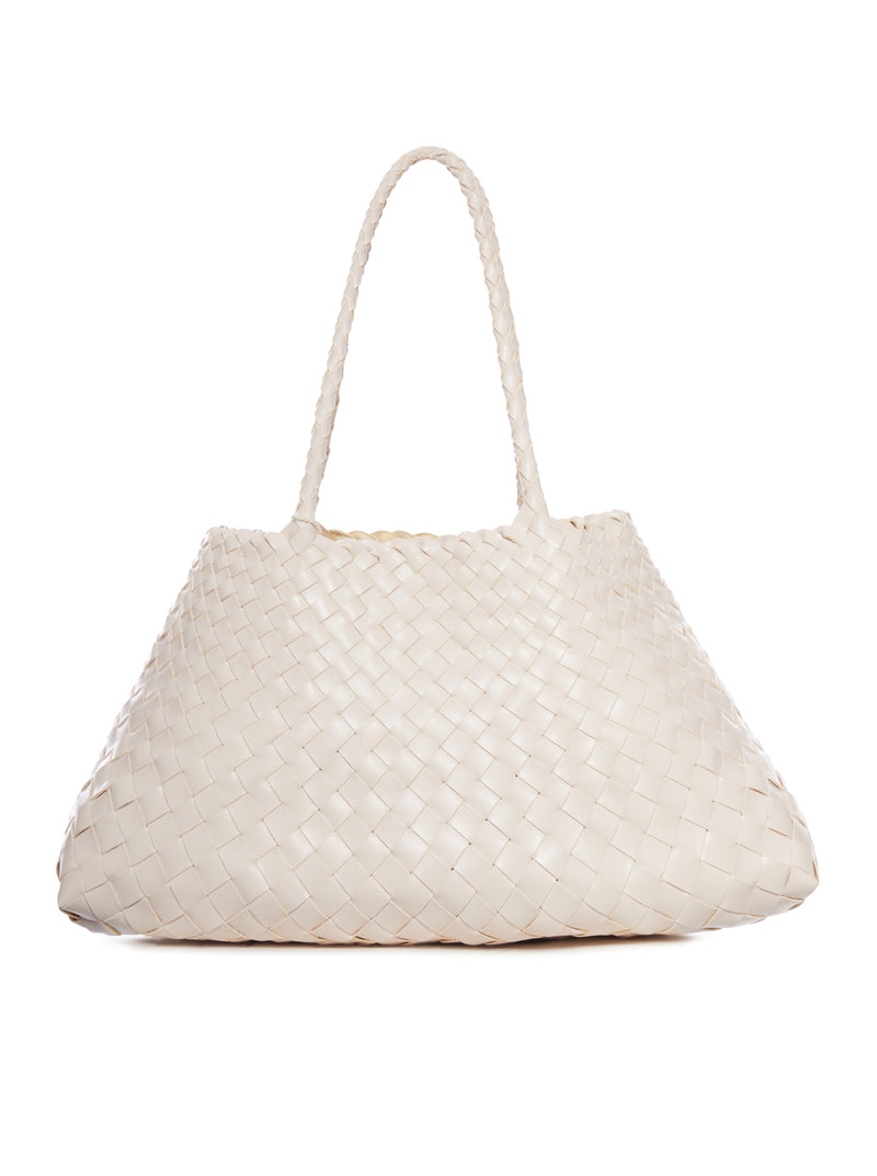 SANTA CROCE BIG WOVEN LEATHER BAG