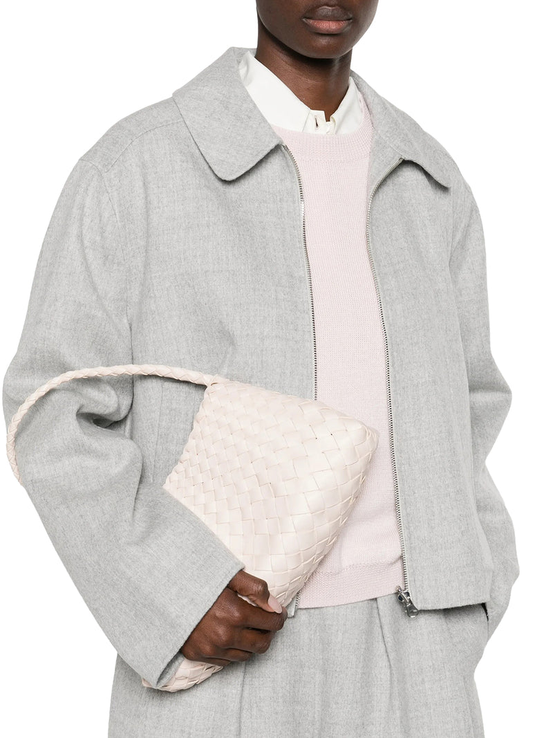 ROSANNA MINI BAG IN DARK BROWN WOVEN LEATHER