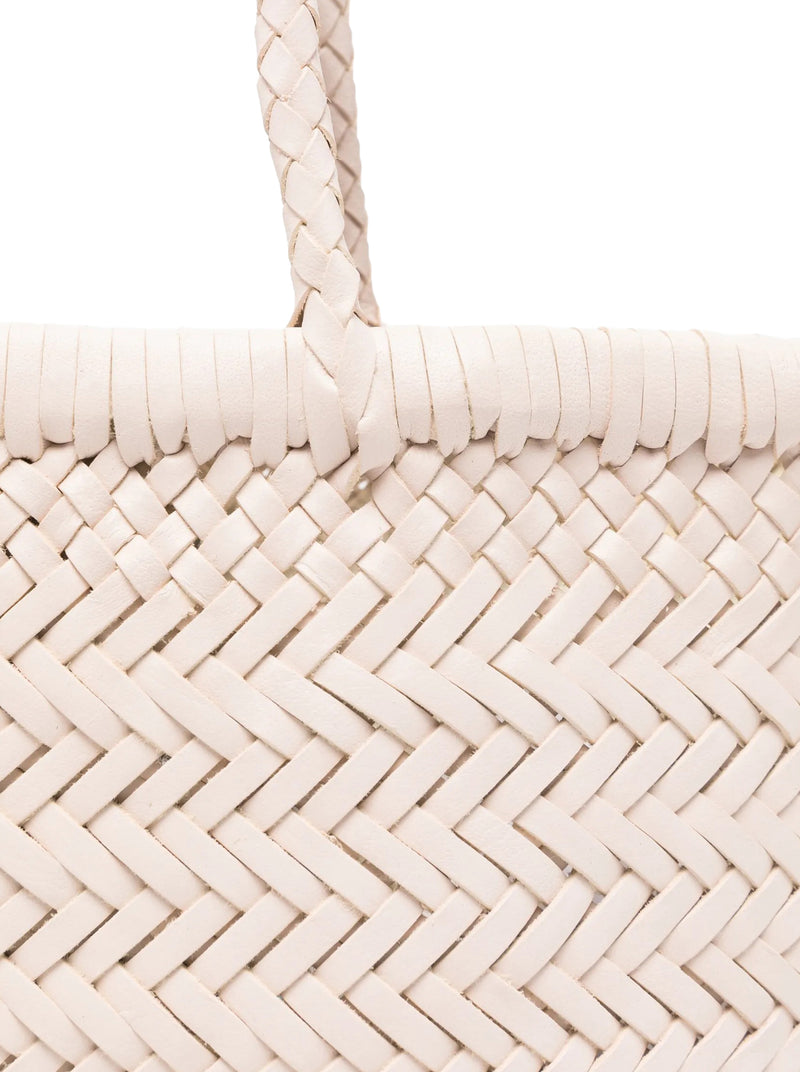 MINI FLAT GORA HANDBAG IN SAND LEATHER