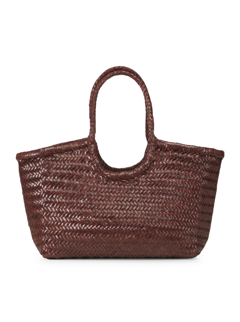 NANTUCKET BIG TOTE BAG IN WOVEN LEATHER