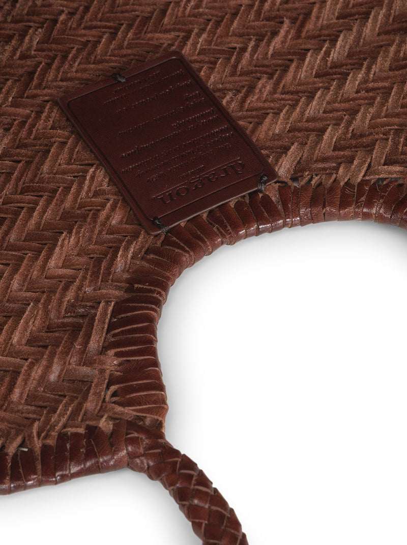 NANTUCKET BIG TOTE BAG IN WOVEN LEATHER