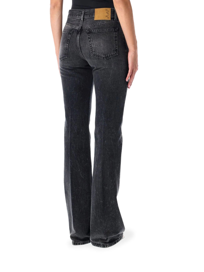 FIVE-POCKET JEANS IN WASHED DENIM