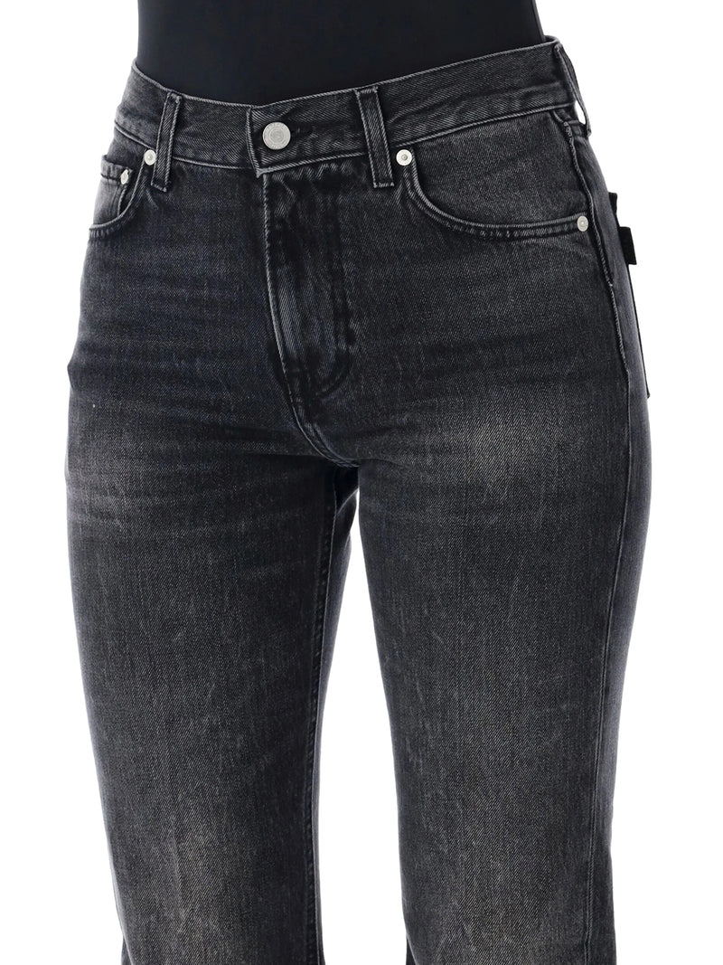 FIVE-POCKET JEANS IN WASHED DENIM