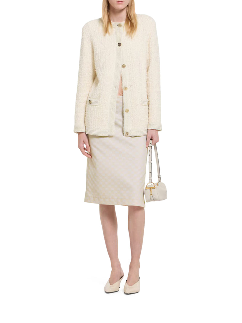 BOUCLE WOOL CARDIGAN