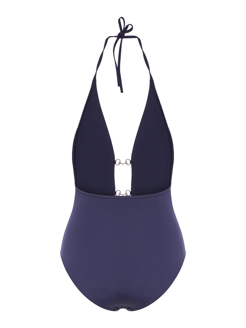 ONE-PIECE SWIMSUIT WITH CLAMPS
