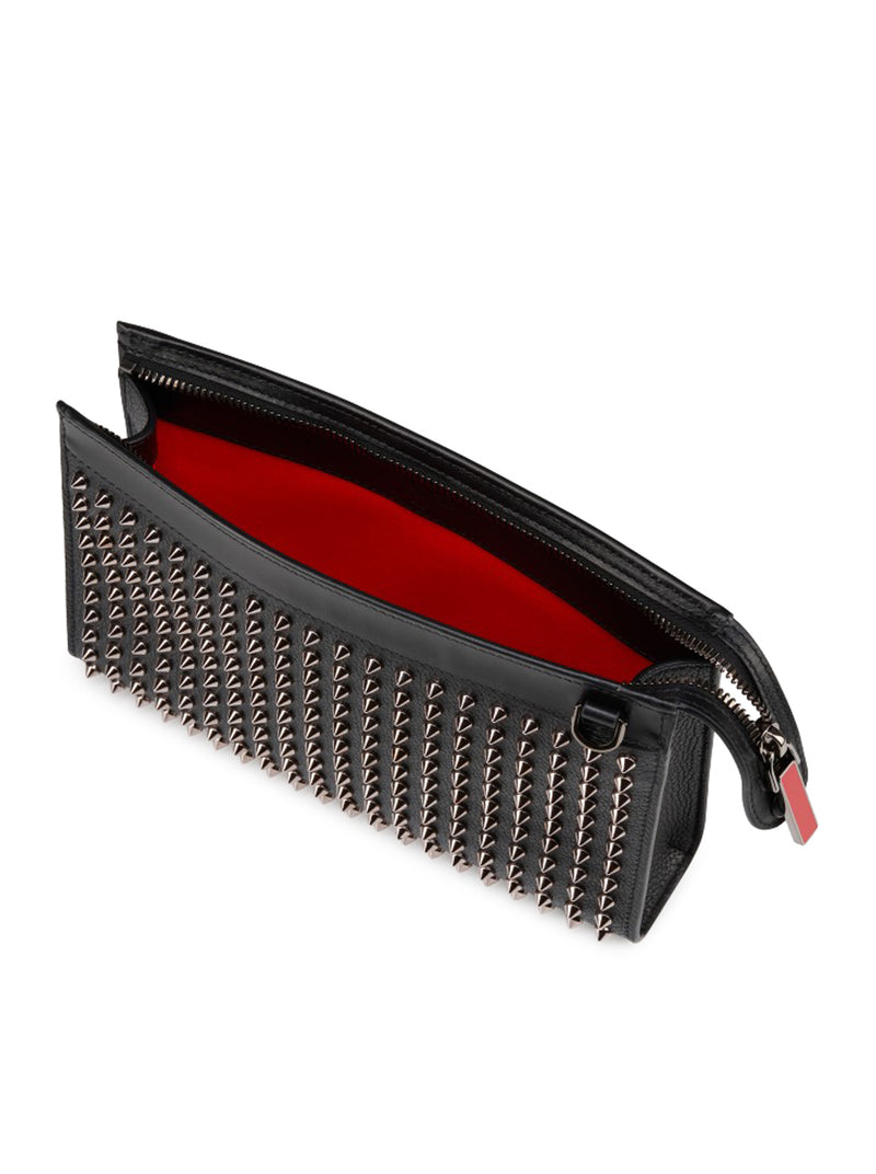 FUNKY STUDDED CALFSKIN HAMMERED SHOULDER BAG