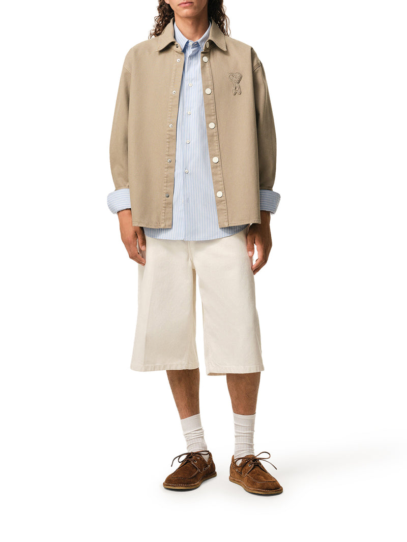 AMI DE COEUR COTTON KNIT SHIRT JACKET
