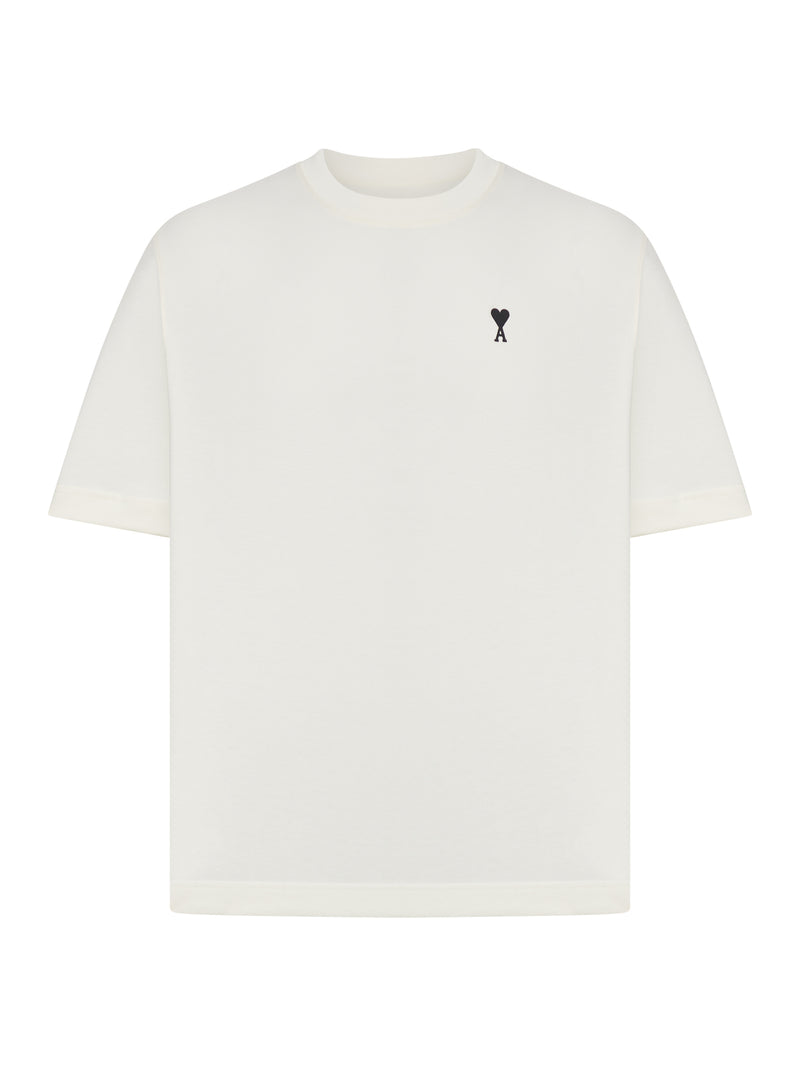 WHITE T-SHIRT WITH PLACE DES VICTOIRES PRINT IN COTTON