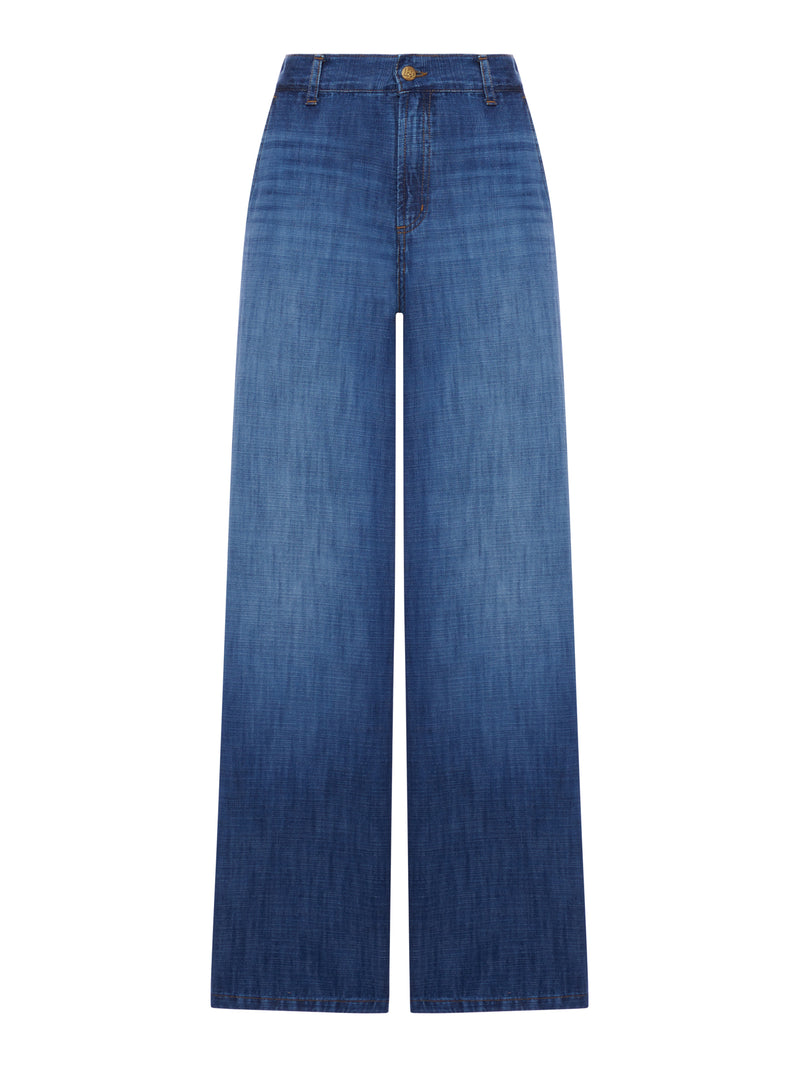 WIDE LEG MARLENE JEANS IN DENIM