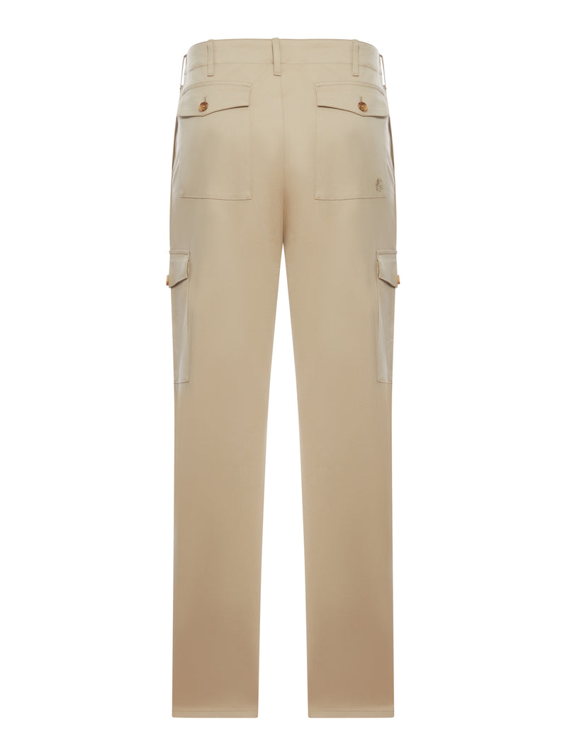 STRETCH COTTON CARGO PANTS