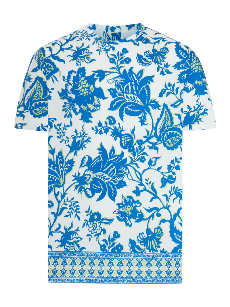 SOHO COTTON T-SHIRT WITH PLACED PRINT