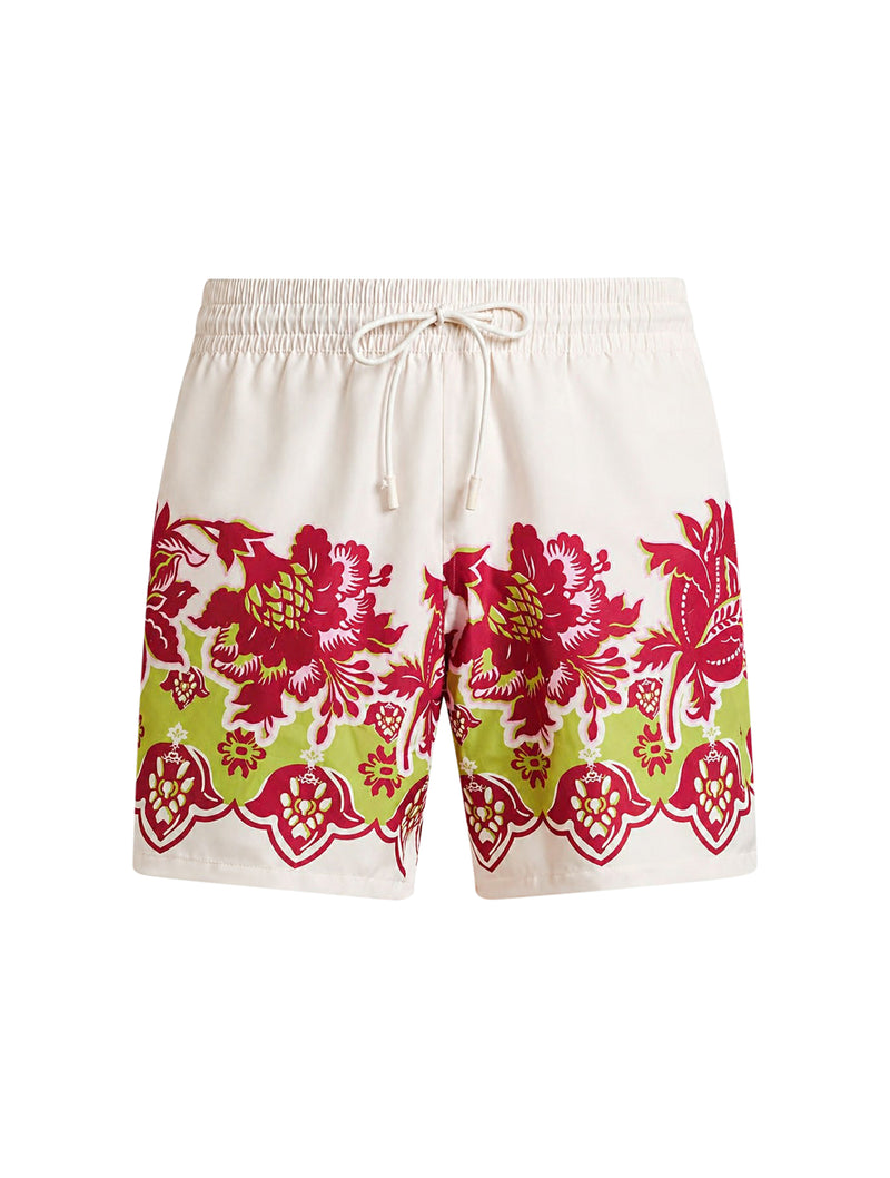 SWIMWEAR WITH PLACED FLORAL PRINT