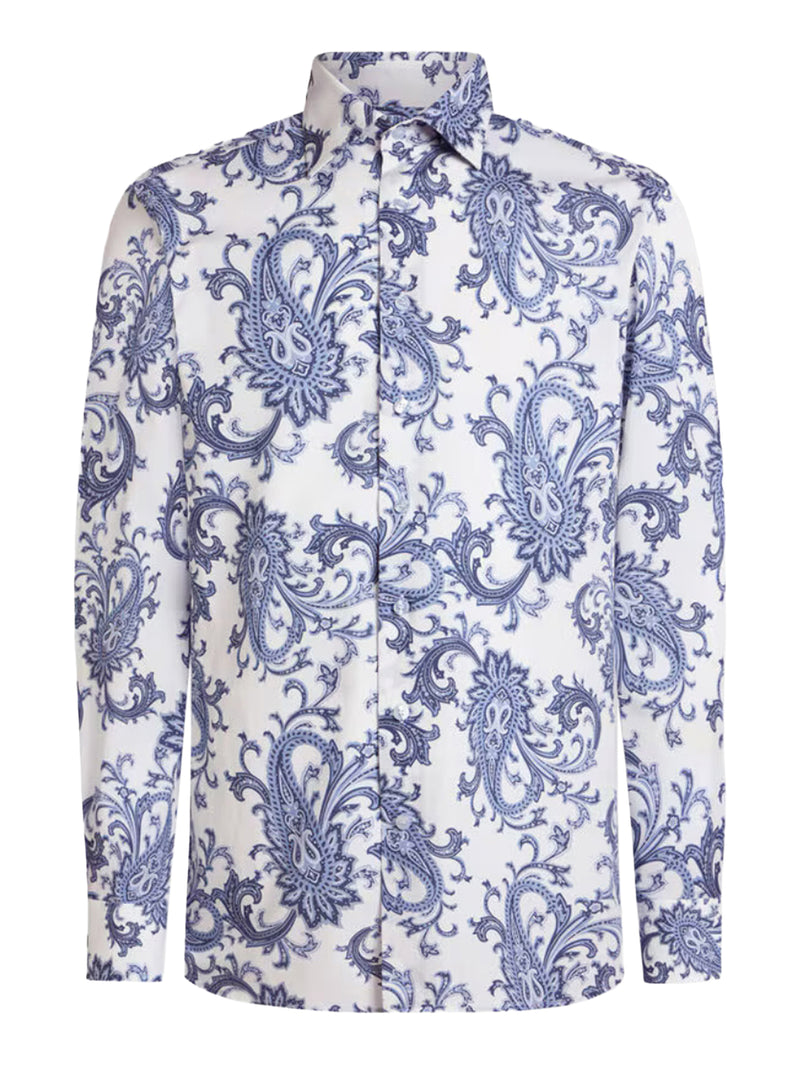 COTTON SHIRT WITH PAISLEY PATTERN
