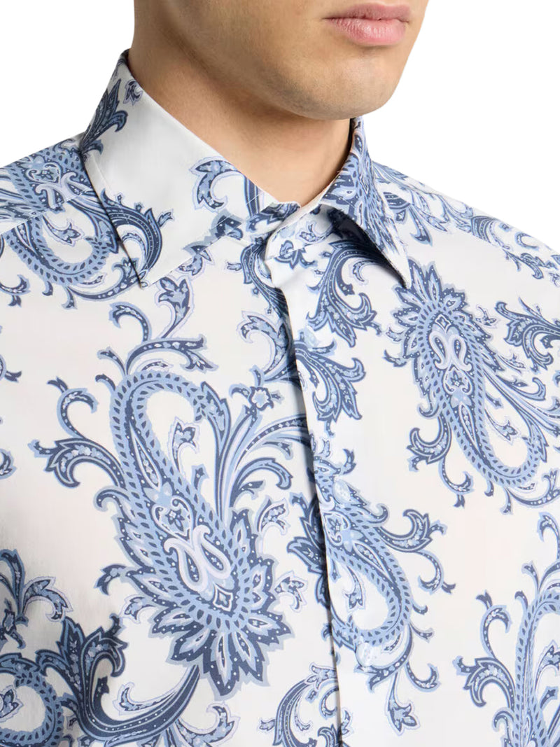 COTTON SHIRT WITH PAISLEY PATTERN