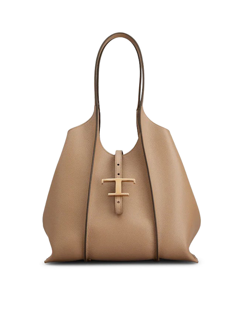 T TIMELESS SMALL LEATHER SHOPPING BAG