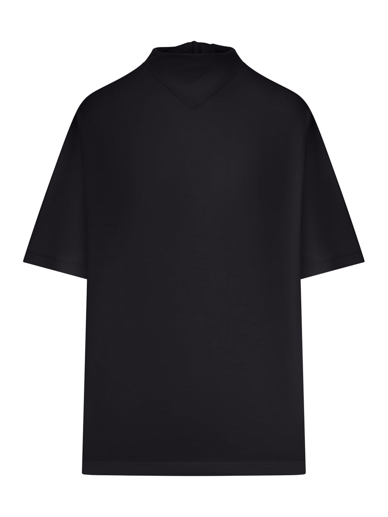 T-SHIRT WITH JERSEY SCARF