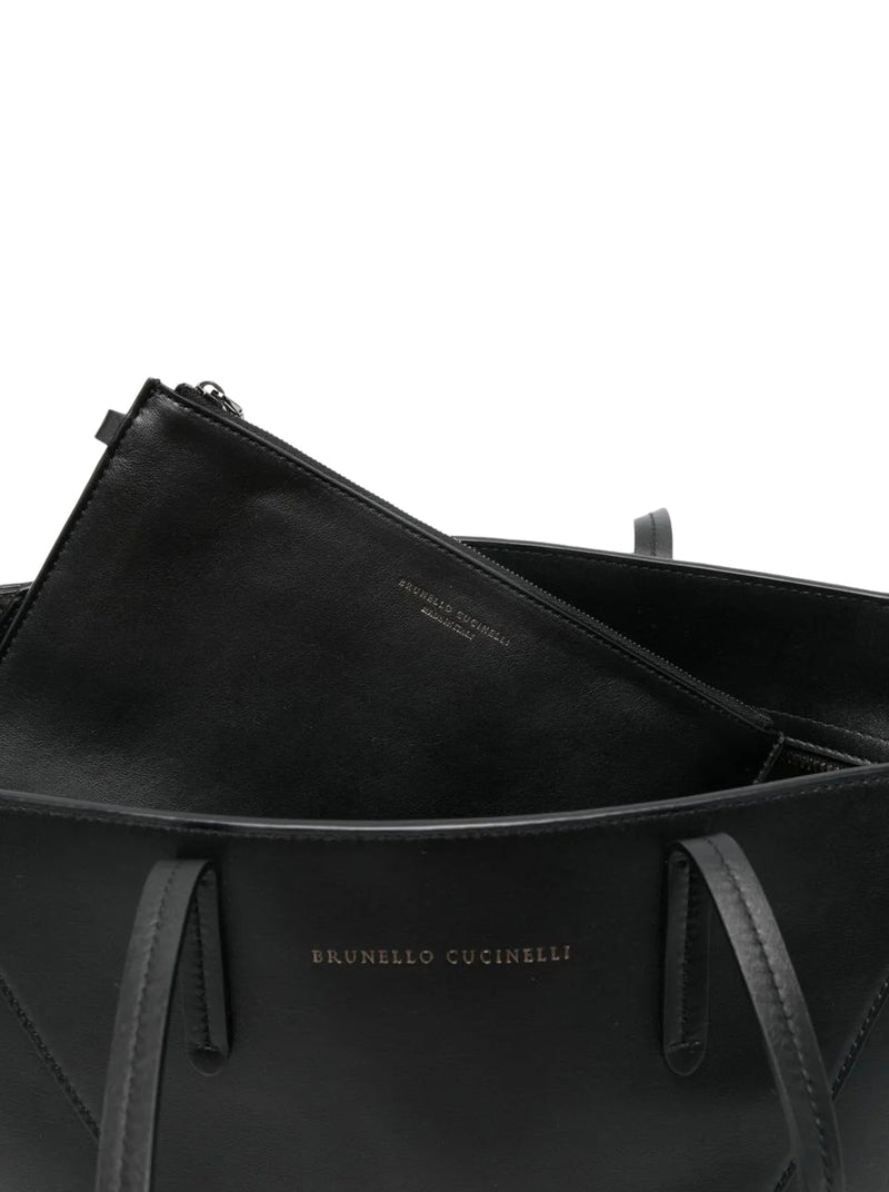 LEATHER SHOPPER BAG