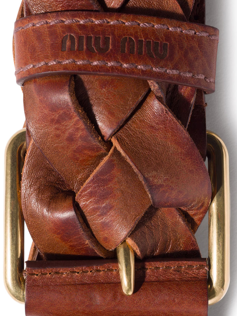 WOVEN LEATHER BELT
