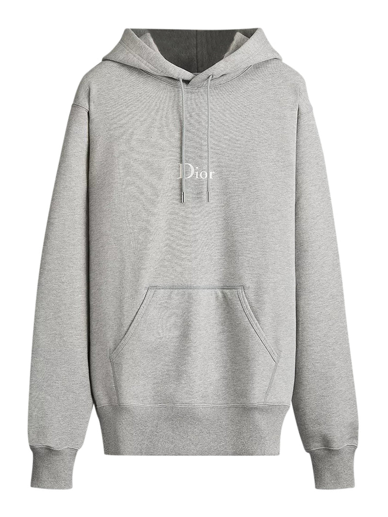 HOODIE WITH EMBROIDERY IN FLEECE COTTON