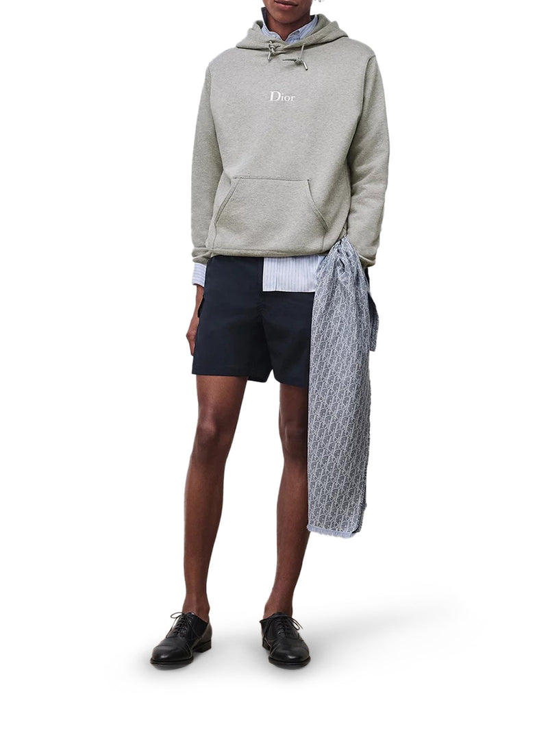 HOODIE WITH EMBROIDERY IN FLEECE COTTON