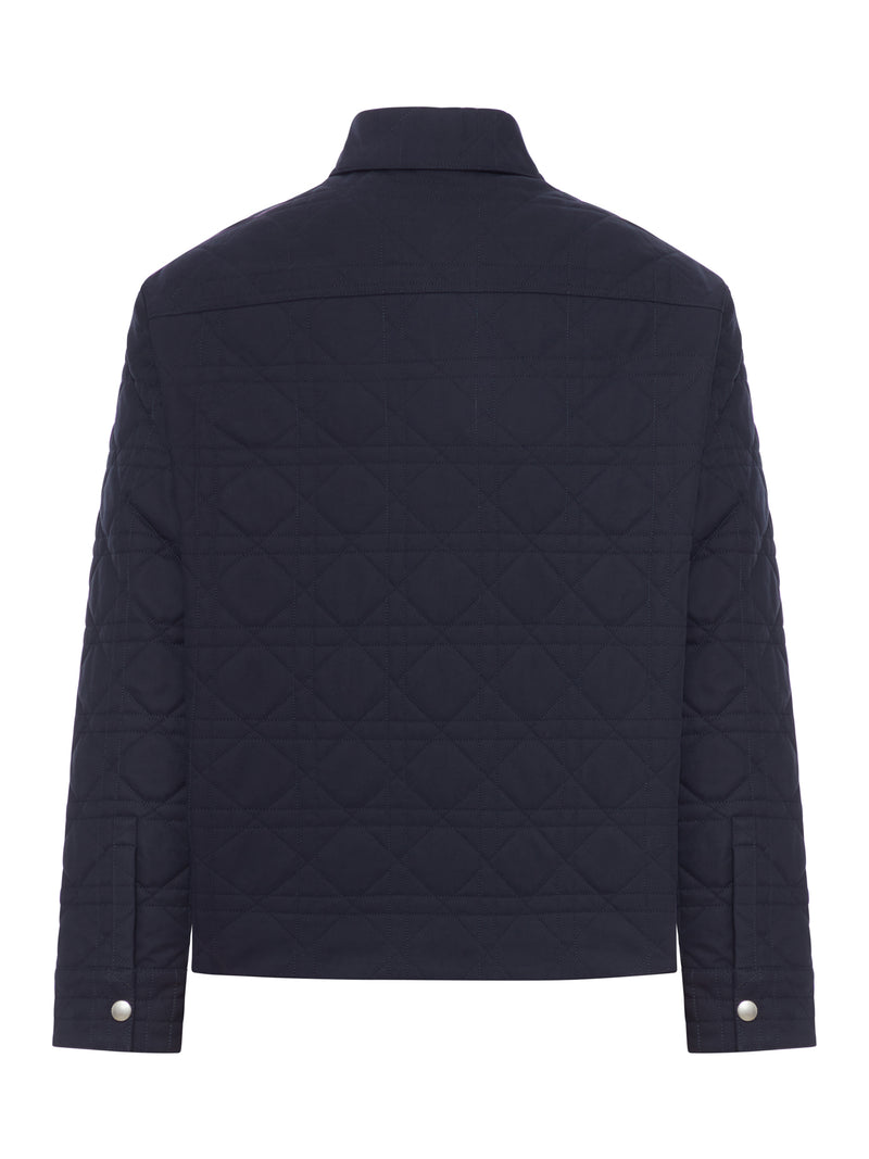 CANNAGE SHIRT JACKET WITH DIOR LEATHER PATCH