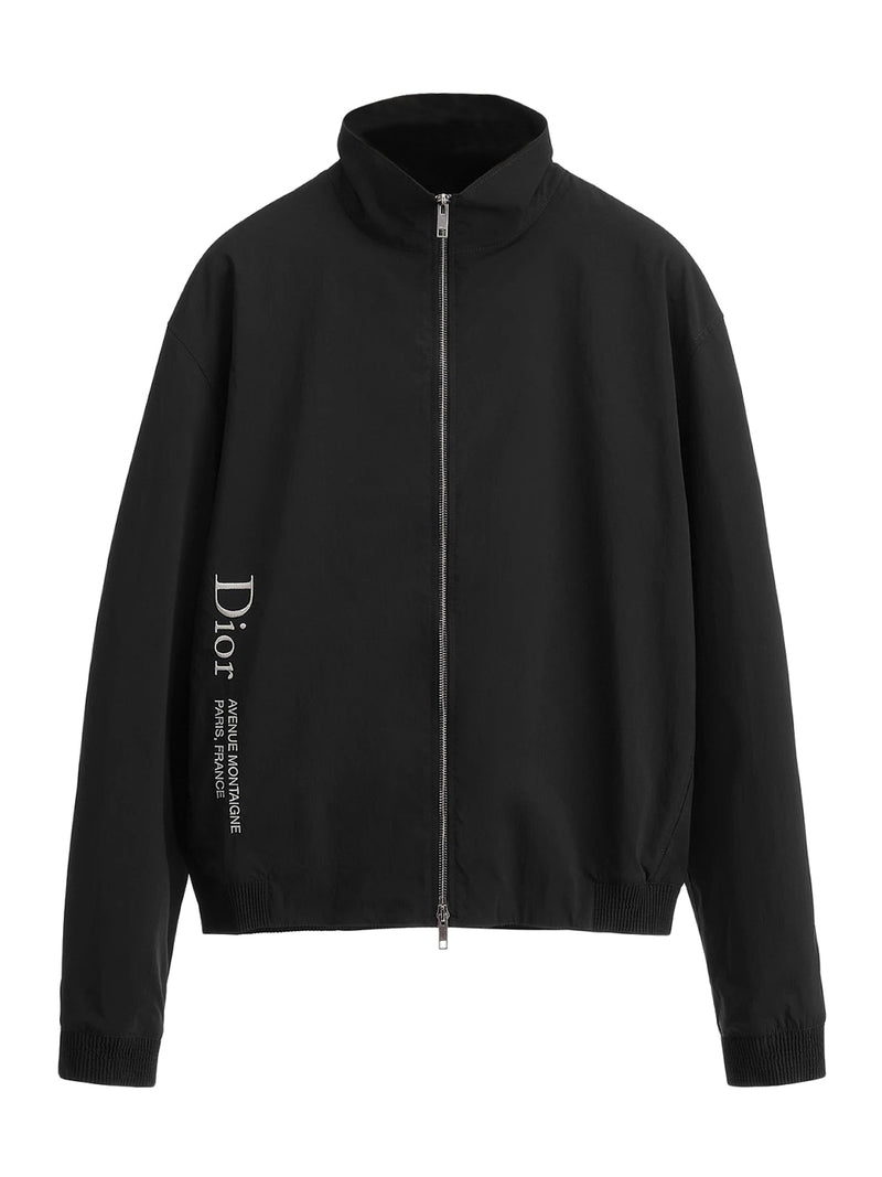 SHIRT WITH ZIP AND MONTAIGNE EMBROIDERY