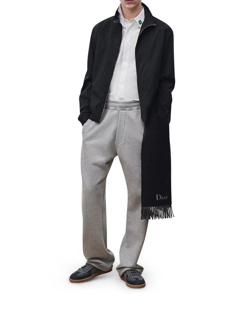 SHIRT WITH ZIP AND MONTAIGNE EMBROIDERY