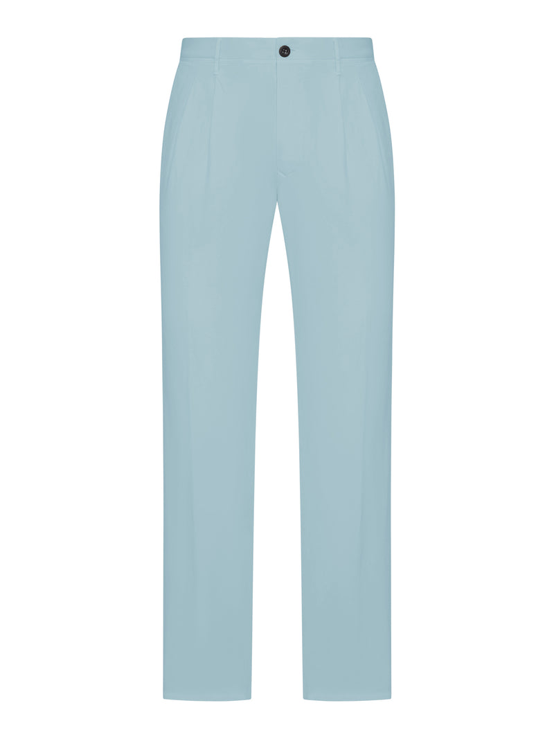 TAILORED TAILORED TROUSERS IN COTTON AND LINEN BLEND