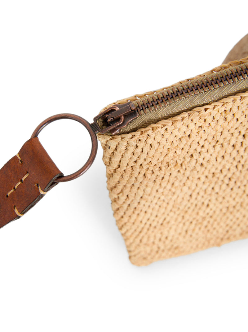 AMPY RAFFIA CLUTCH