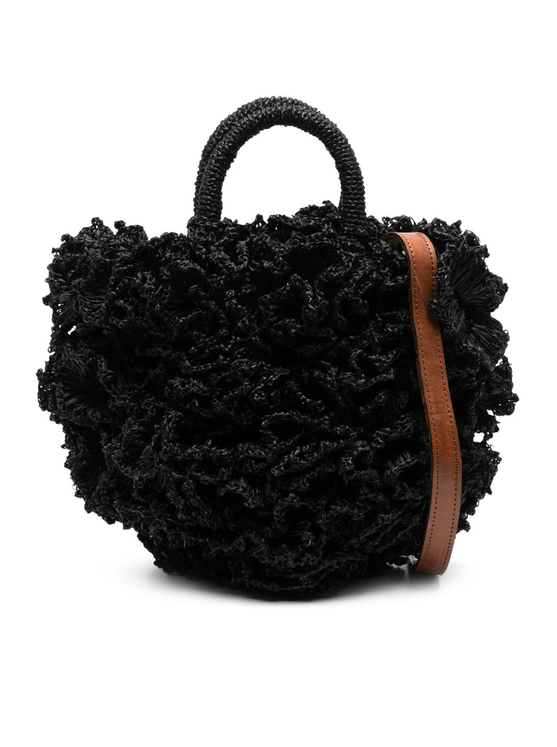 CORAL RAFFIA BAG