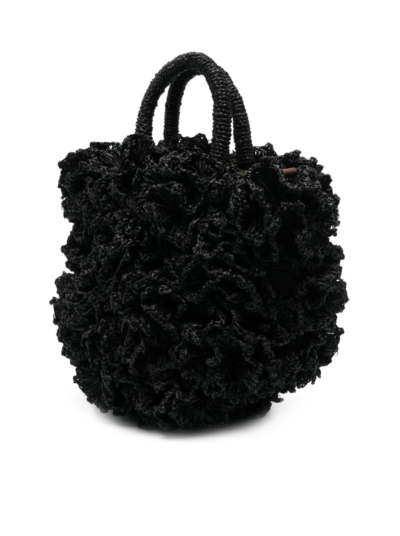 CORAL RAFFIA BAG