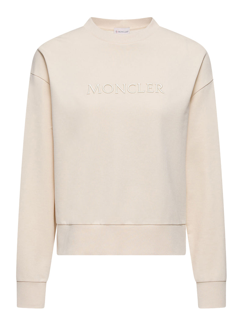 COTTON SWEATSHIRT WITH EMBROIDERED LOGO