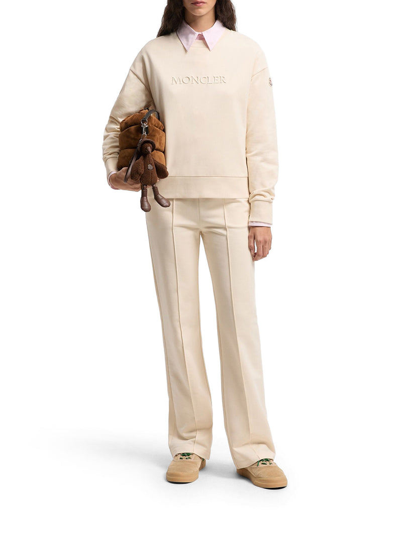 COTTON SWEATSHIRT WITH EMBROIDERED LOGO