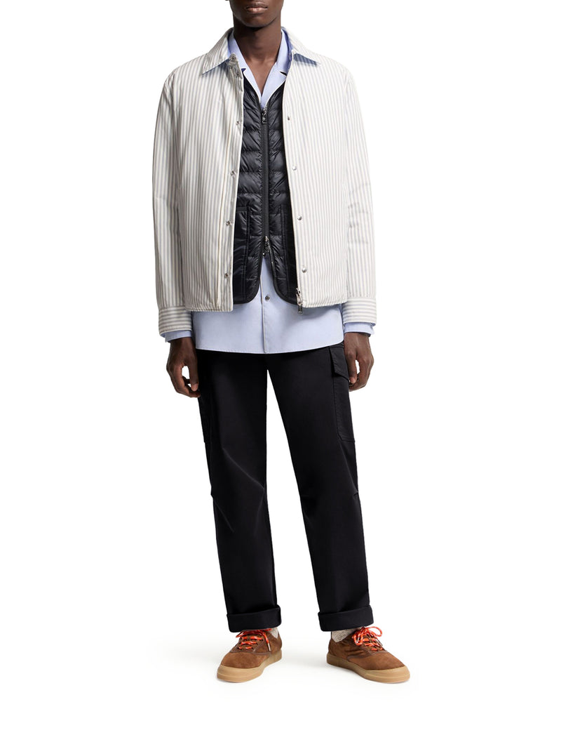 COTTON BLEND GABARDINE CARGO PANTS