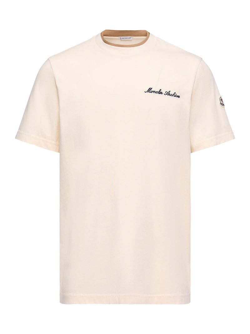 COTTON T-SHIRT WITH EMBROIDERED LOGO