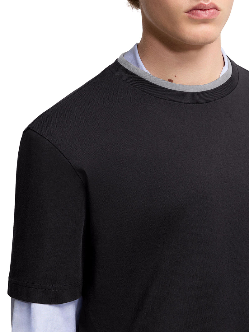 COTTON T-SHIRT WITH EMBROIDERED LOGO