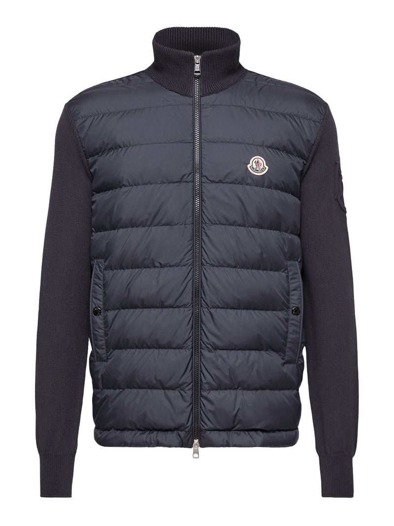 COTTON PADDED CARDIGAN WITH ZIP
