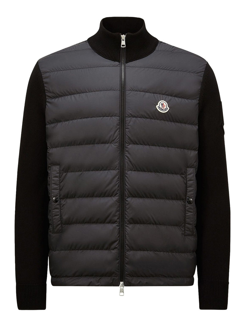 COTTON PADDED CARDIGAN WITH ZIP