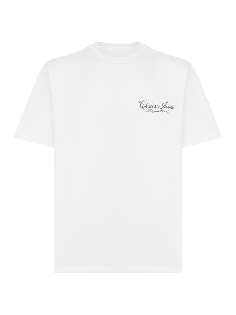 COTTON T-SHIRT WITH CHATEAU WRITING