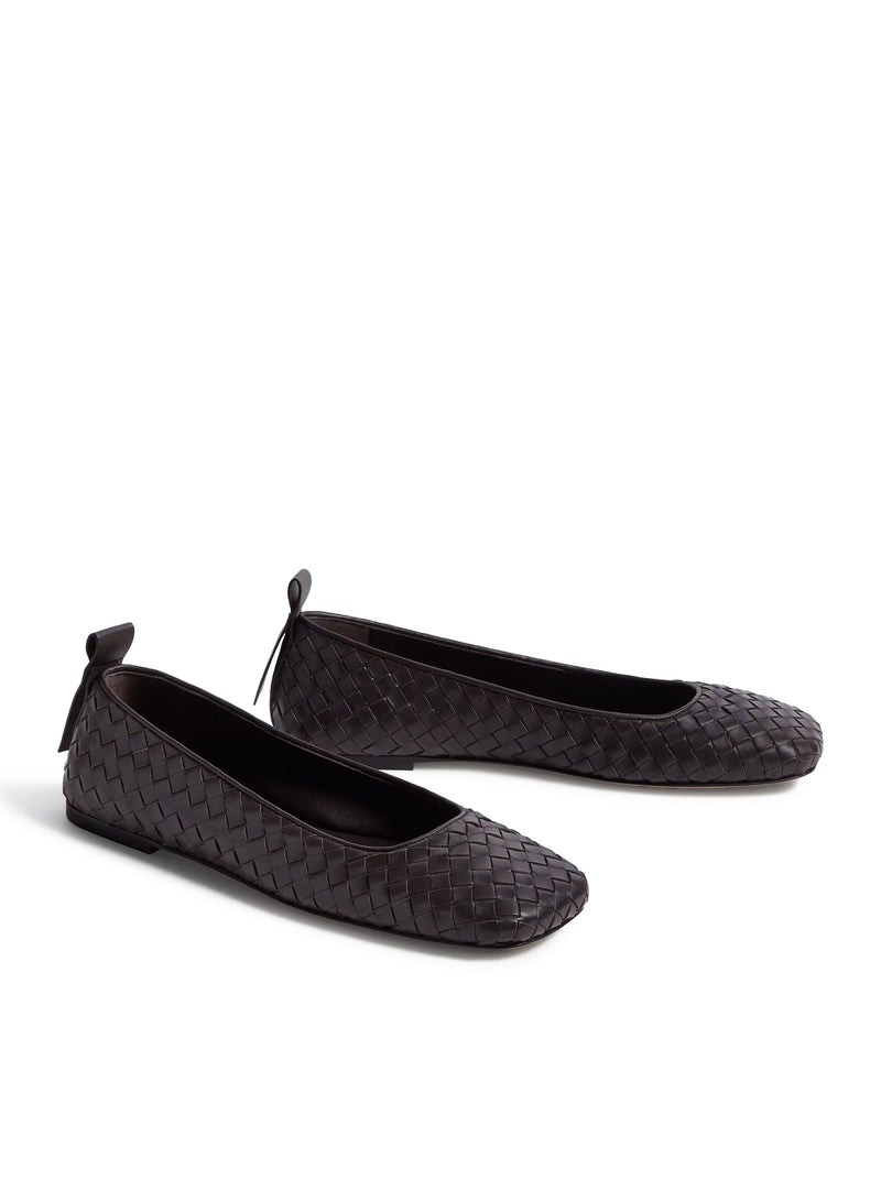 CHARLOTTE LEATHER BALLET FLATS