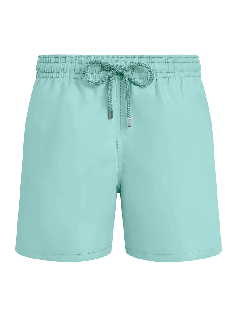 SINGLE COLOR SWIMSUIT WITH ENGRAVED LOGO