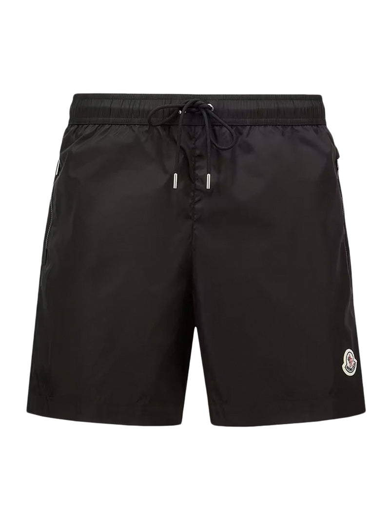 SWIMWEAR WITH LOGO PATCH