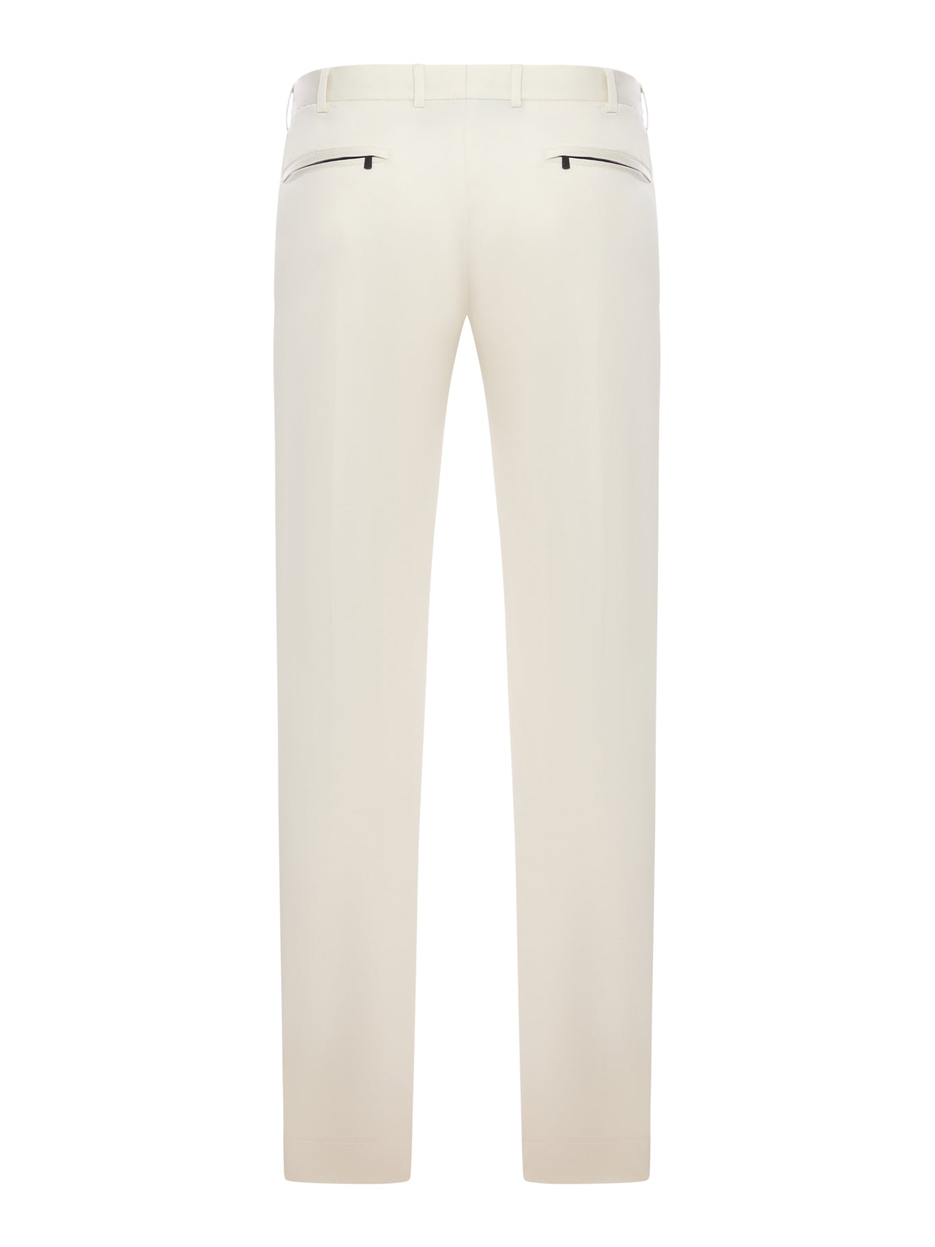 TAILORED COTTON BLEND TROUSERS