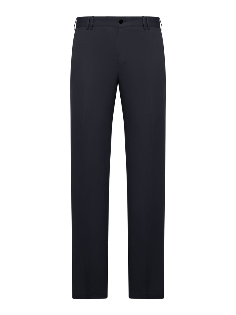 TAILORED TROUSERS IN LINEN AND COTTON BLEND